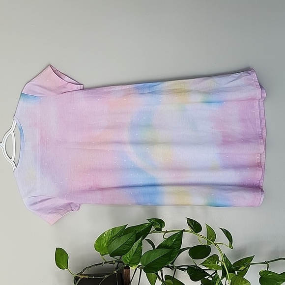 The Children's place pink purple blue unicorn mermaid nightgown XXL 16 - Picture 4 of 4